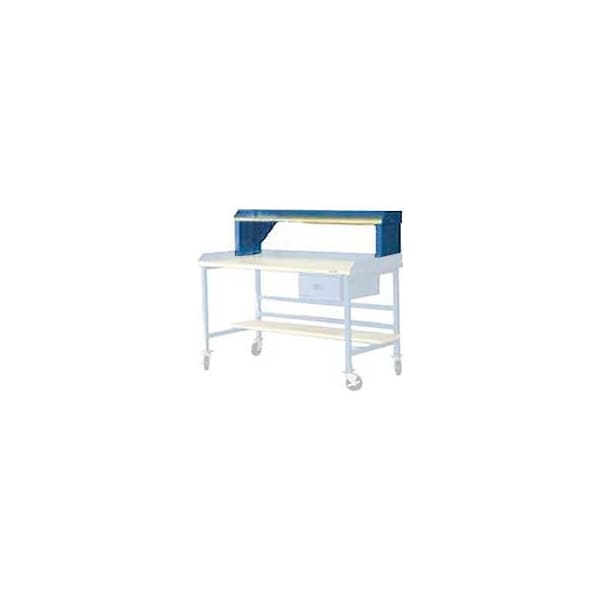 Built Rite Br Built-Rite Steel Riser W/ Laminate Square Edge, 72"W x 12"D, Blue R12665-BL - main
